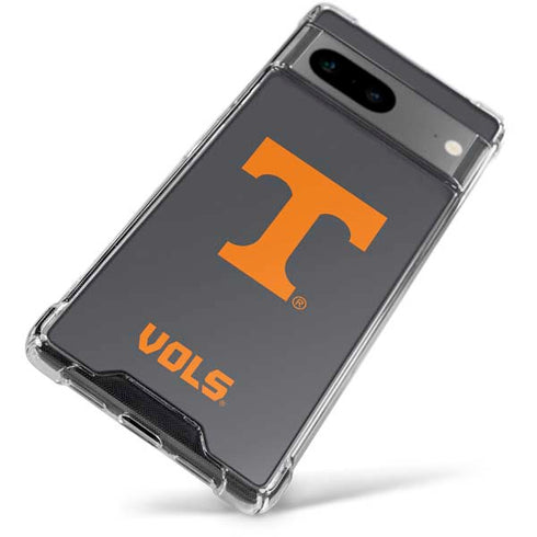 University of Tennessee-Knoxville T Logo Vols on Gray Google Pixel 7a Clear Case